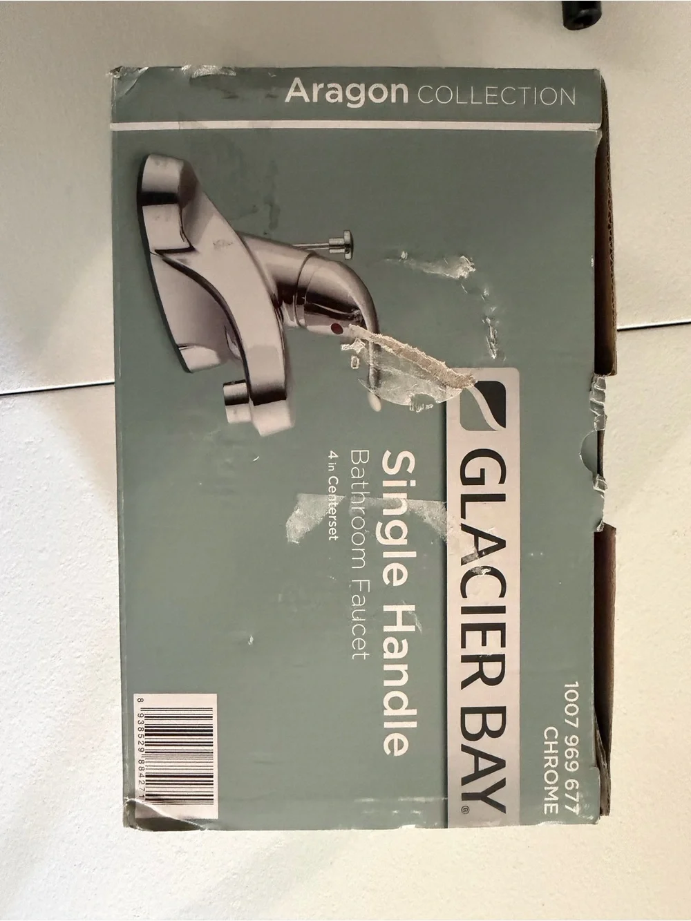 Glacier Bay Aragon Collection Single Handle Bathroom Faucet - Chrome